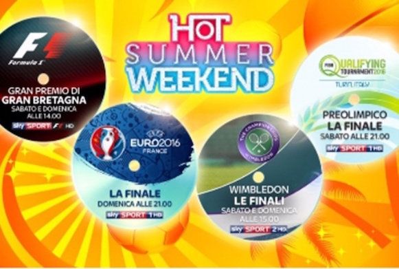 Hot Summer Weekend, 3600 ore sport in diretta su Sky