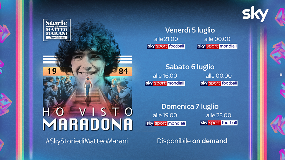 Storie di Matteo Marani su Sky racconta l’arrivo di Maradona al Napoli