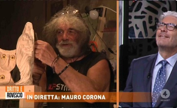 Mauro Corona, confessione di un narciso che schifa la Tv, ma non può farne a meno