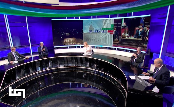 Elezione Presidente in Tv: Enrico Mentana straccia Monica Maggioni