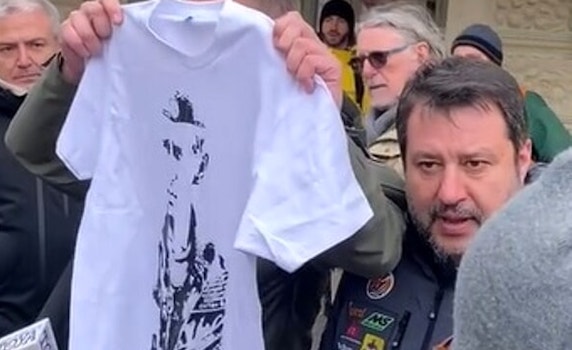 Mai in nessun talk show tv avevamo visto gli occhi di Salvini così pieni di paura