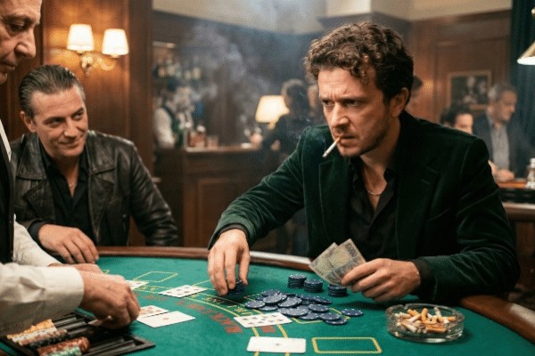 Enzo Ghinazzi Pupo al tavolo da gioco