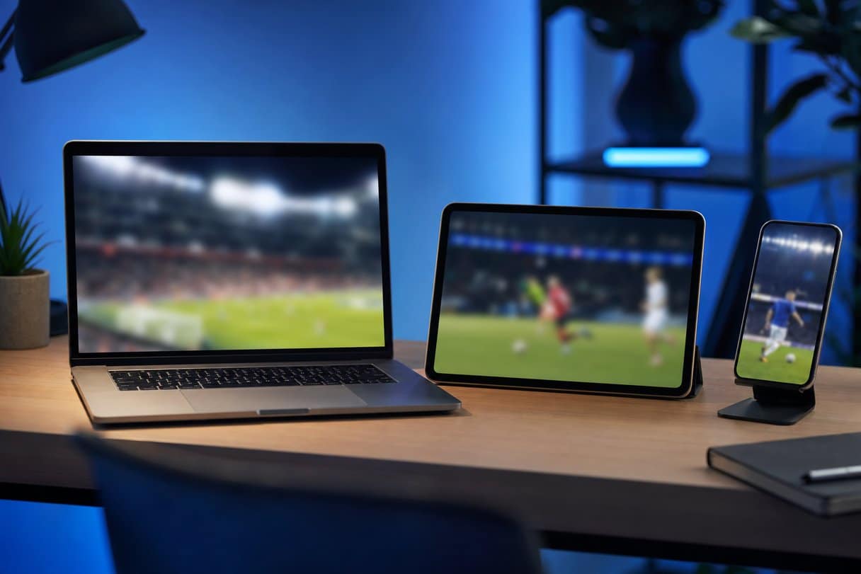 NOW sport in streaming - laptop tablet e smartphone con dirette sportive
