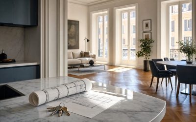 Casa a prima vista - interno luminoso con chiavi e planimetria sul piano