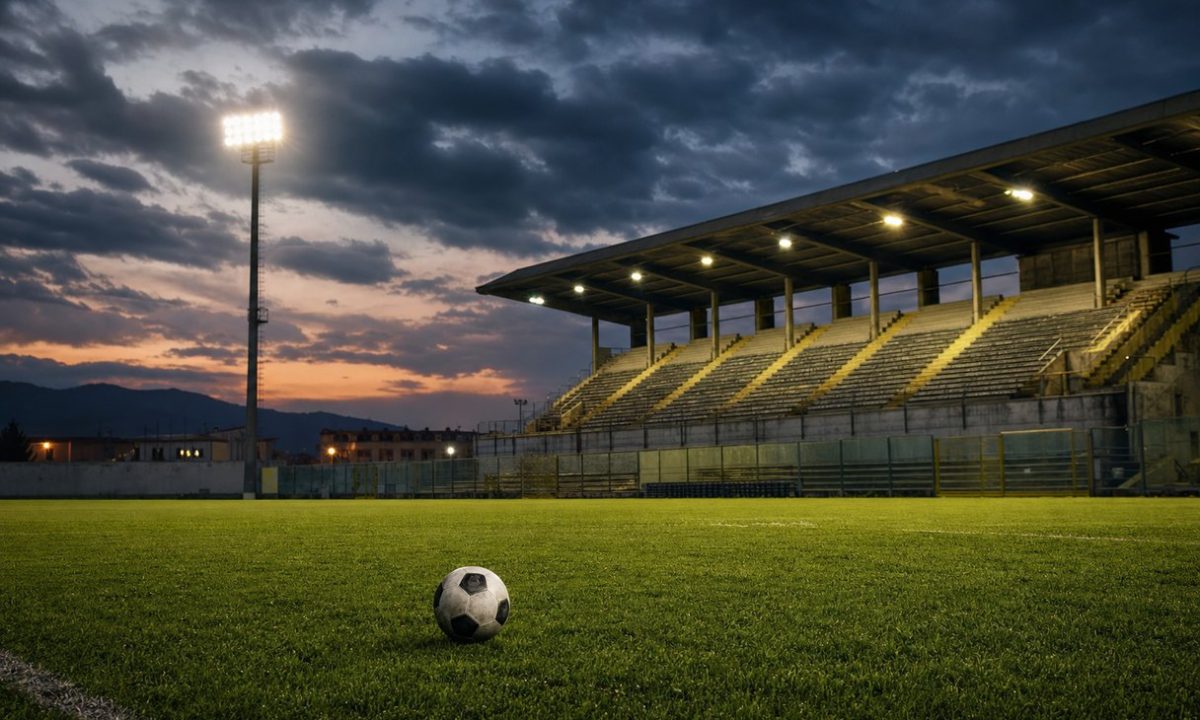 Dove vedere la Serie B - stadio di provincia sotto i riflettori al tramonto