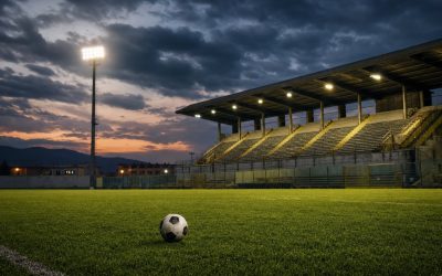Dove vedere la Serie B - stadio di provincia sotto i riflettori al tramonto