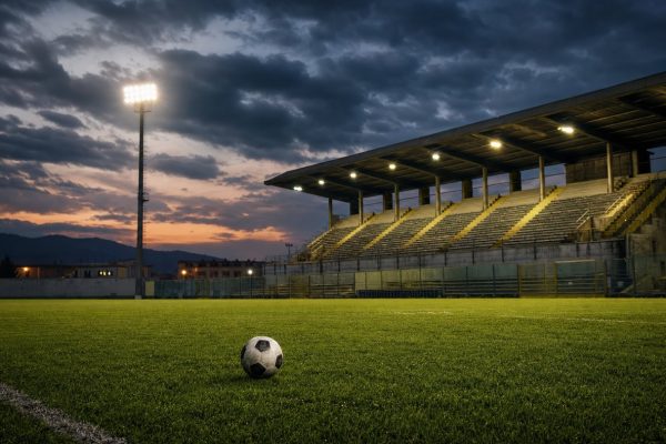 Dove vedere la Serie B - stadio di provincia sotto i riflettori al tramonto